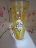 24 oz snowglobe Winnie the Pooh tumbler