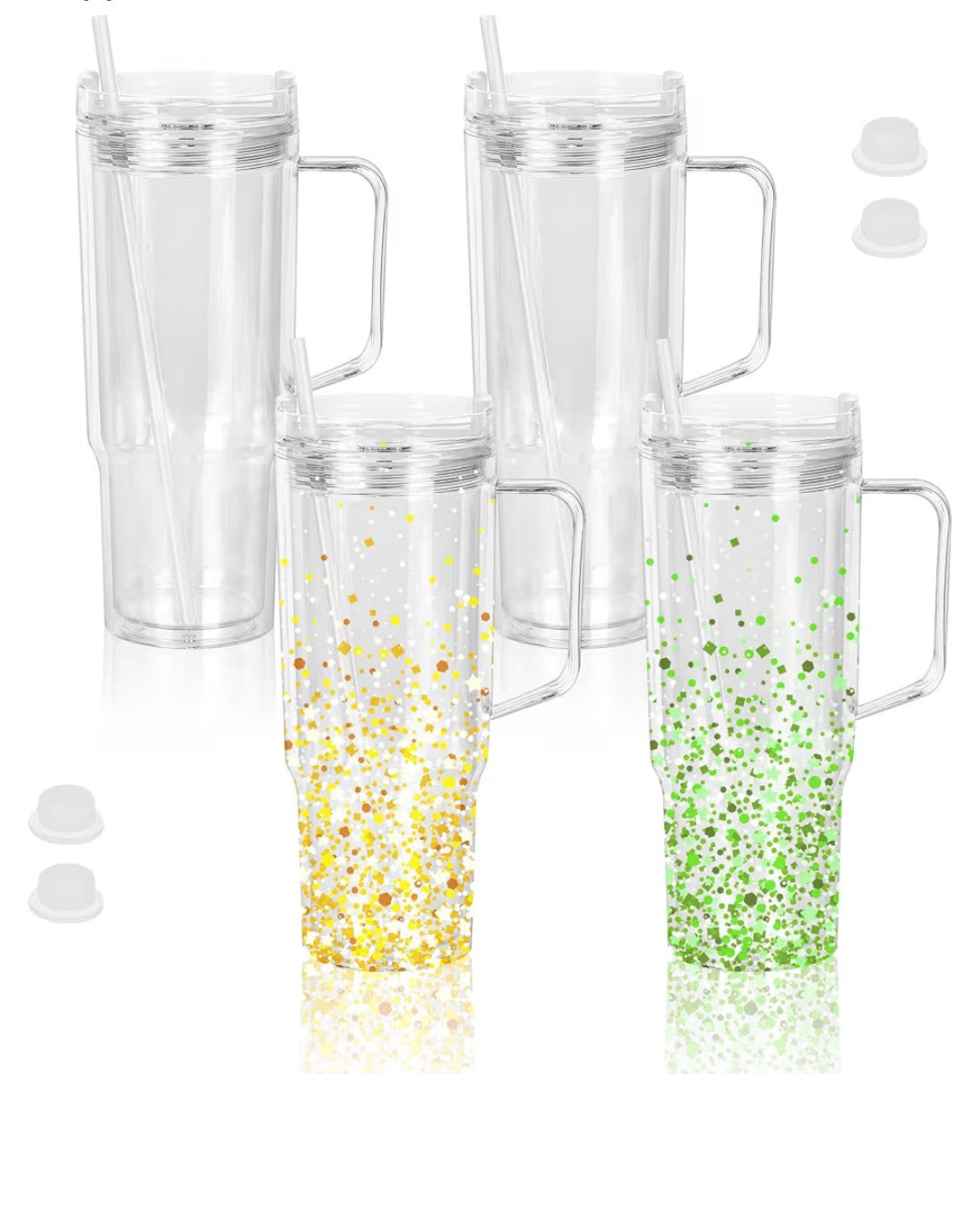 40 oz snowglobe tumbler with lid! (Make on live)