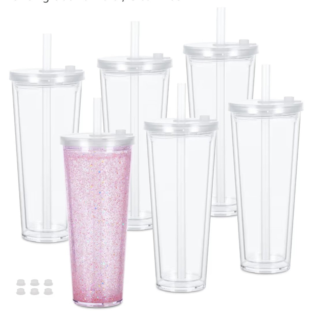 24 oz snowglobe tumbler (make on live)